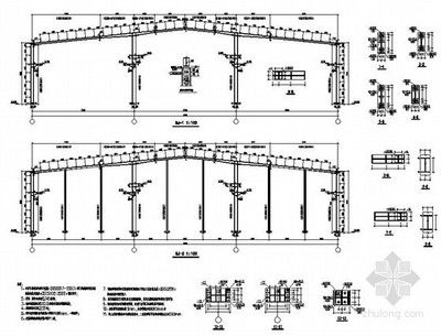 鋼結構廠房構造圖（鋼結構廠房構造圖詳細解釋） 結構砌體設計 第2張