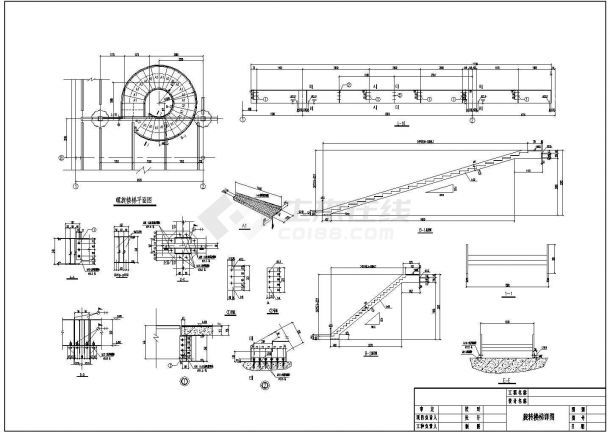 螺旋樓梯設計圖紙大全圖片（螺旋樓梯設計圖紙和圖片）
