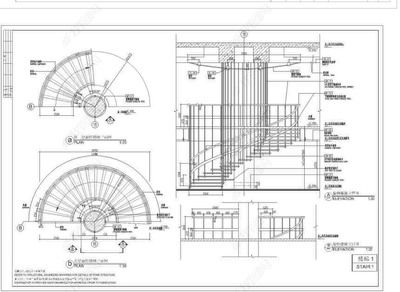 螺旋樓梯圖片施工圖（螺旋樓梯圖片施工圖資源）