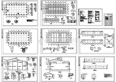 21米跨度鋼結構房屋設計