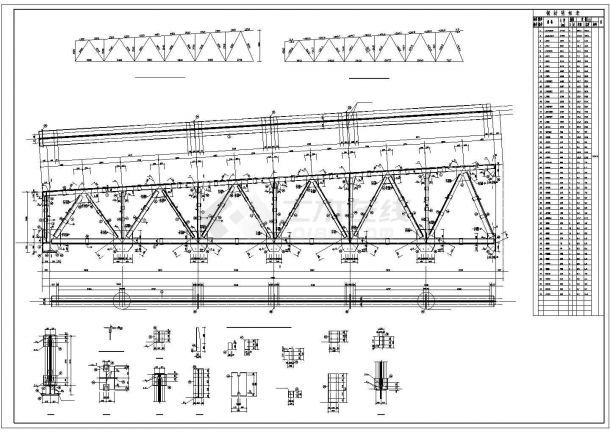 鋼屋架圖紙（多種鋼屋架結構圖紙）