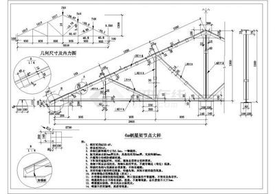 鋼屋架節點詳圖怎么畫