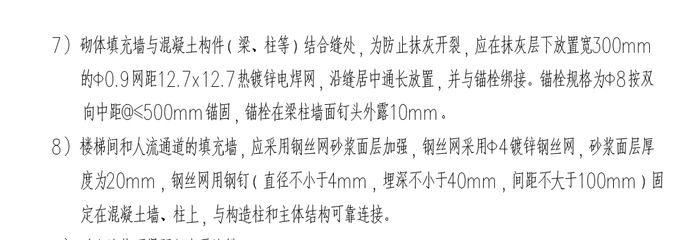 砌體墻加固混凝土厚度規范標準