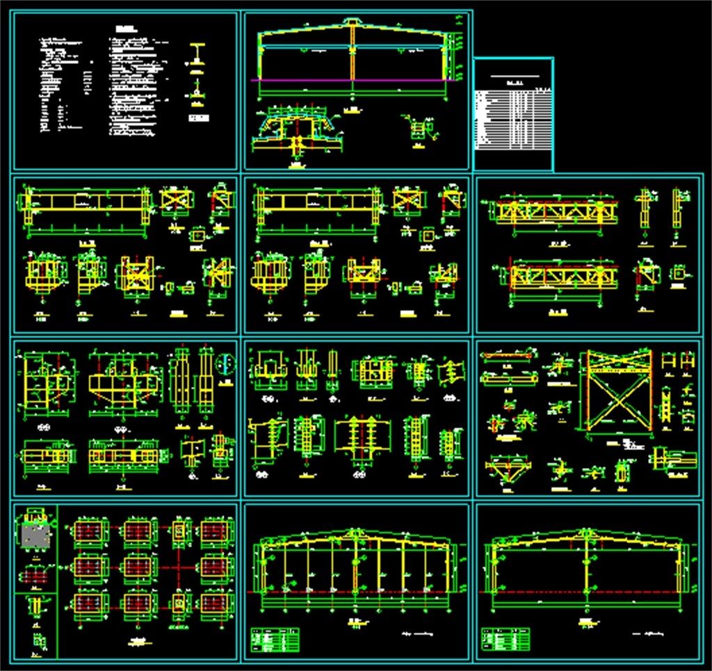 鋼結構廠房建筑圖（鋼結構廠房建筑圖包含哪些內容）