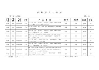 二層鋼結構廠房報價單表格