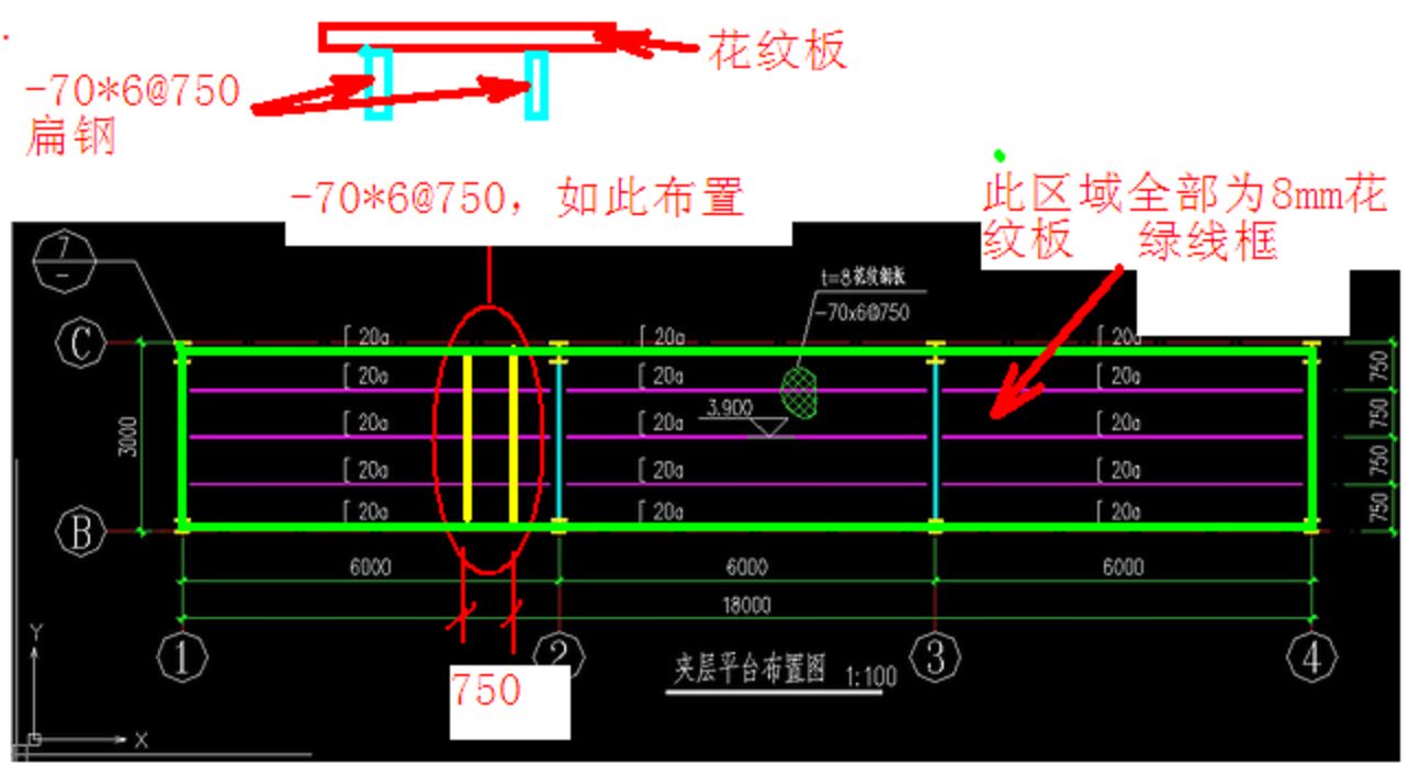 鋼結構平臺結構布置圖