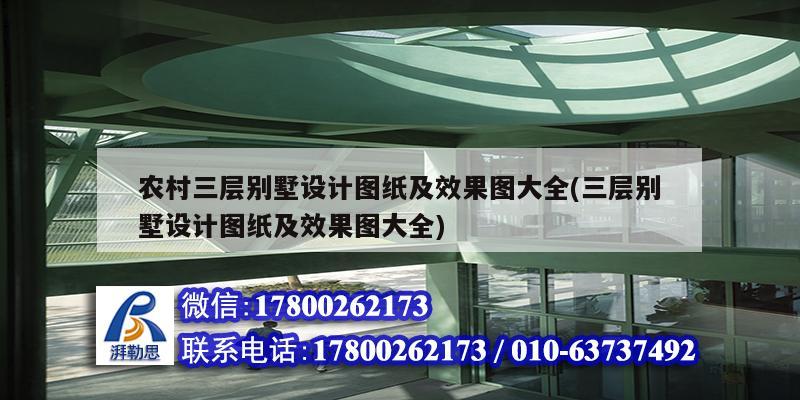 農村三層別墅設計圖紙及效果圖大全(三層別墅設計圖紙及效果圖大全) 鋼結構玻璃棧道設計