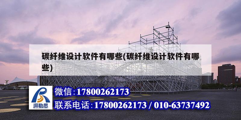 碳纖維設計軟件有哪些(碳纖維設計軟件有哪些) 結構工業裝備施工