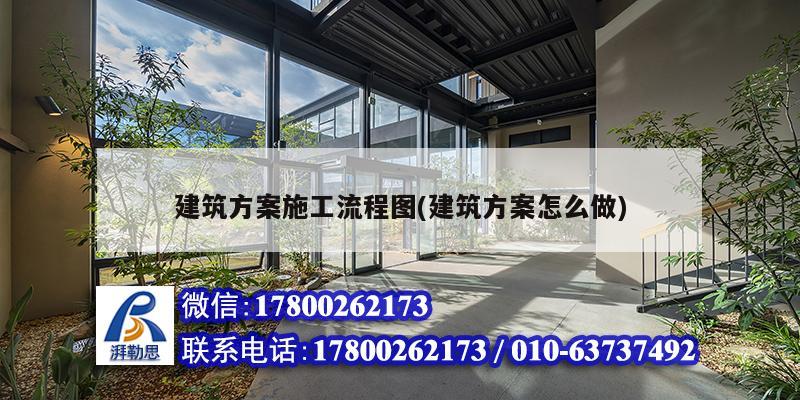 建筑方案施工流程圖(建筑方案怎么做) 結構機械鋼結構設計